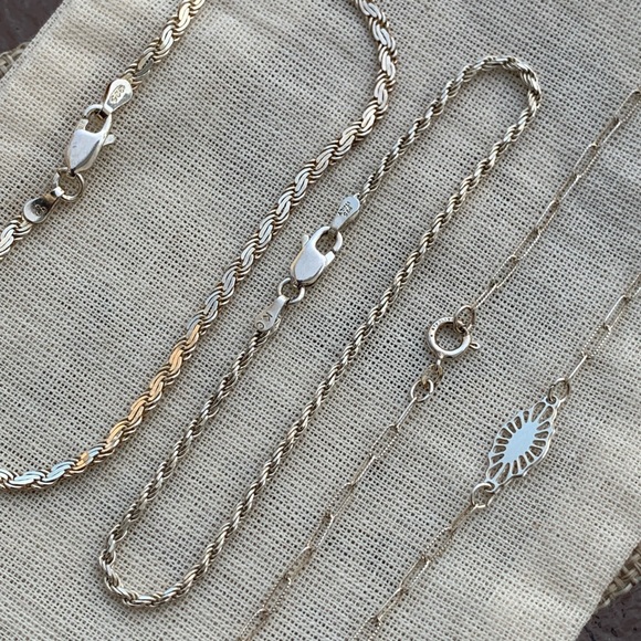 ✨ Stunning 925 Sterling Silver Bracelet Set (Made in Italy) (Like New) - Picture 4 of 10